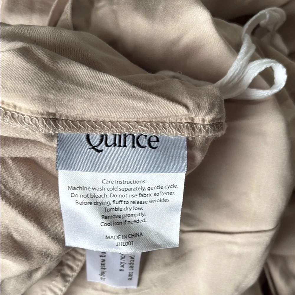 QUINCE Bamboo Duvet Cover Full/Queen Sand